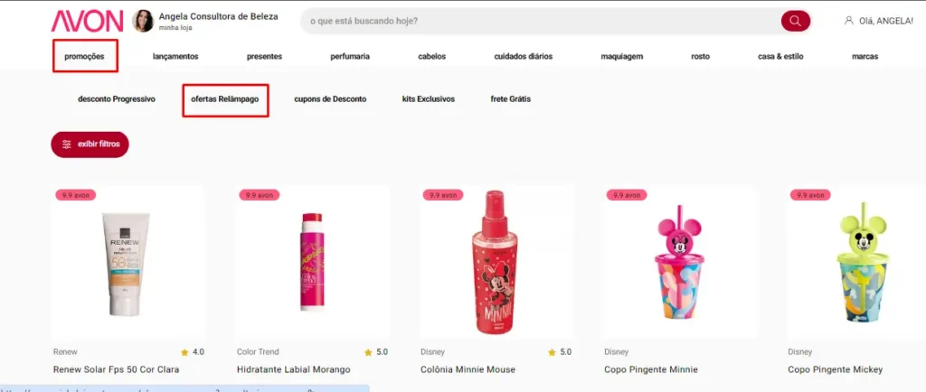Ofertas Relâmpago Avon